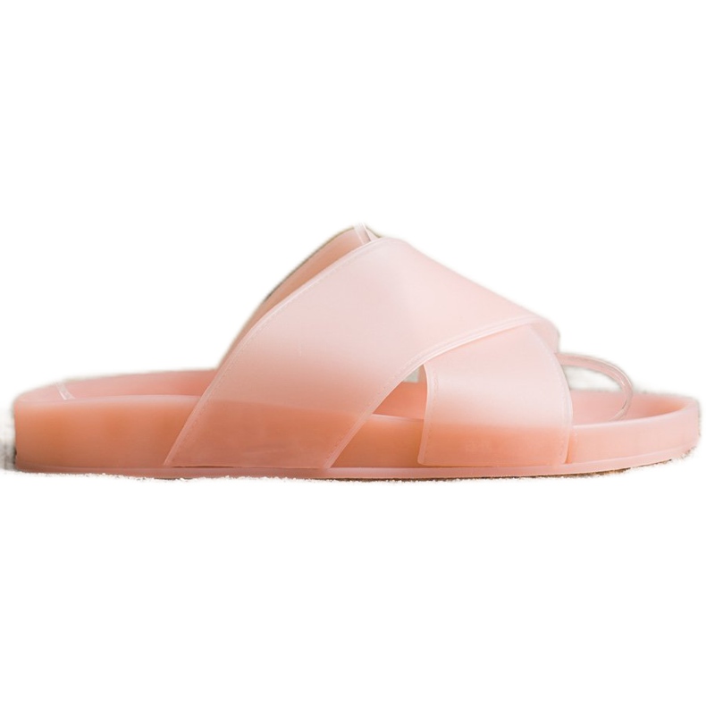 SHELOVET Moderiktiga tofflor i gummi rosa