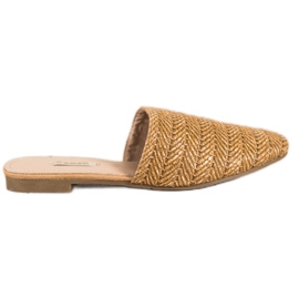 SHELOVET Halm tofflor brun