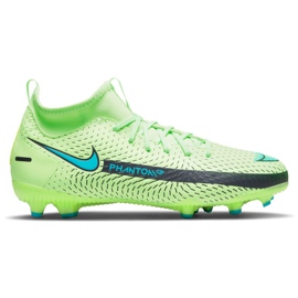 Nike Phantom Gt Academy Df Mg Jr CW6694-303 fotbollsskor mångfärgad grön