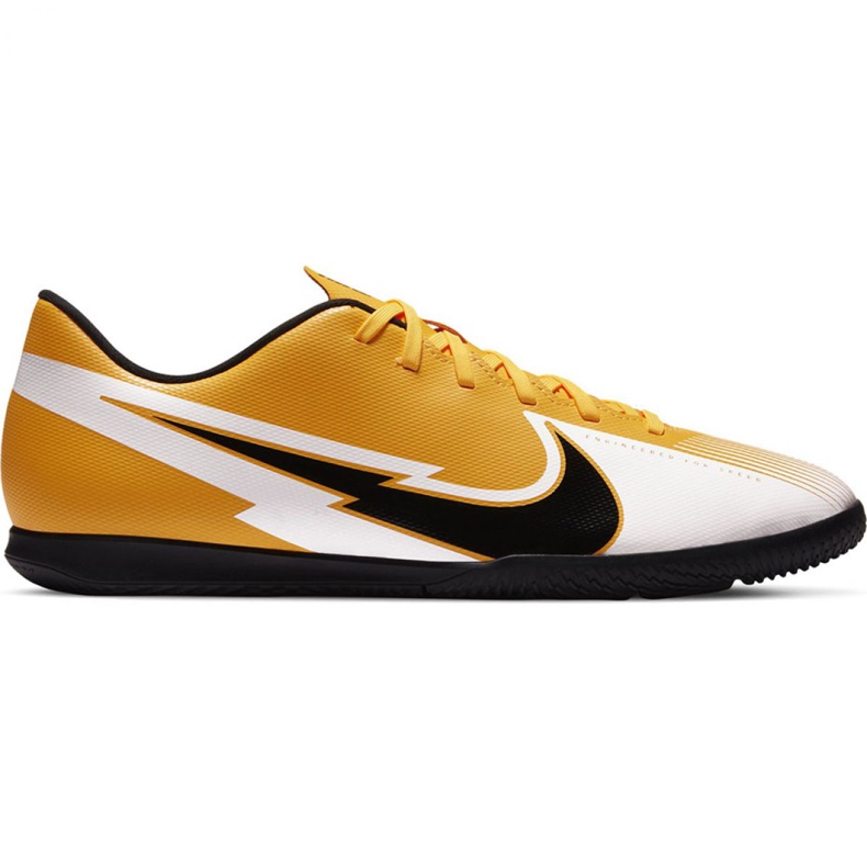 Nike Mercurial Vapor 13 Club Ic M AT7997 801 fotbollsskor svart, vit, svart, gul gul