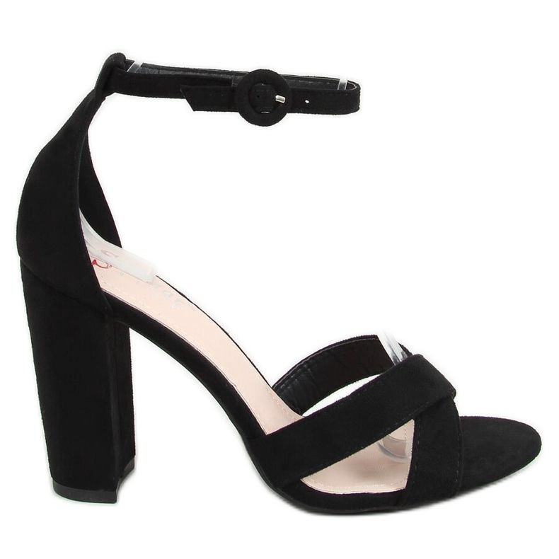 Svarta sandaler på stolpen TU133P Svart