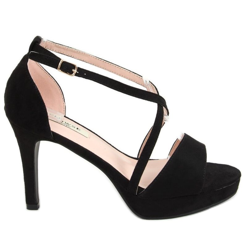 Svart 9R31 Svart platå sandaler