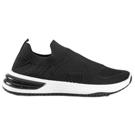 SHELOVET Openwork Slip-on Sneakers svart