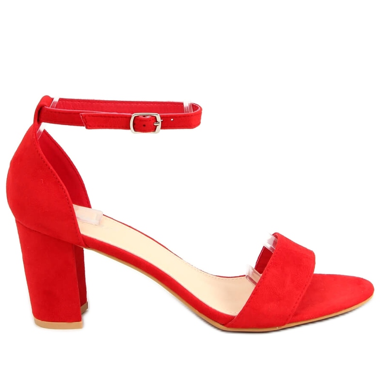 Röda högklackade sandaler LL-210P Röd