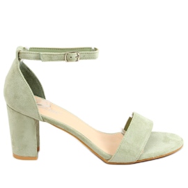 Sandaler med högklackad akvamarin LL-210P Grön
