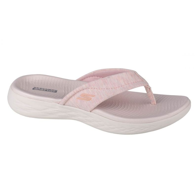 Skechers On the Go 600-Sunbathe W 140000-LTPK flip-flops svart rosa