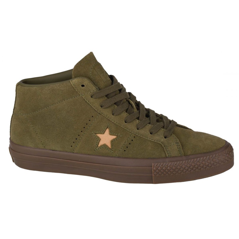 Converse One Star Pro Suede Mid M 157869C skor grön