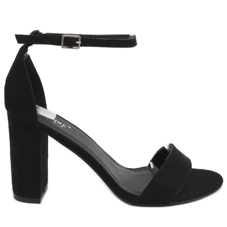 Svarta sandaler på stolpen AF03P Svart