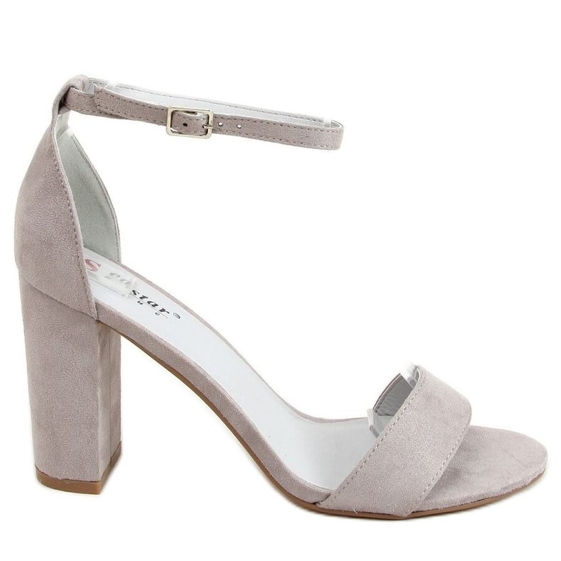 Grå sandaler på stolpen AF03P Grå