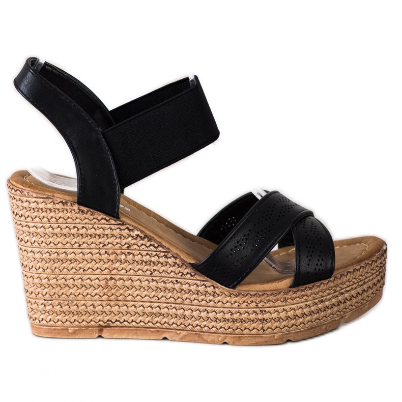 Sea Elves Slip-on lätta sandaler svart