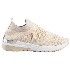 SHELOVET Slip On Sneakers beige