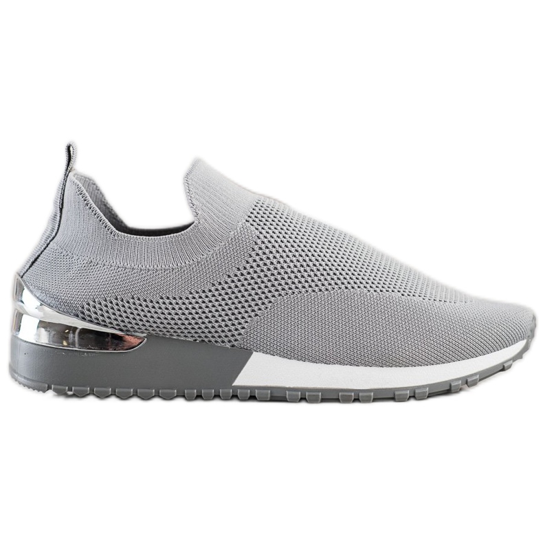 Renda Grå Openwork -sneakers