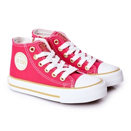 Barnhöga sneakers med dragkedja Big Star HH374137 Rosa