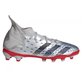Adidas Predator Freak.3 Mg Jr FY7625 fotbollsskor grå silver-