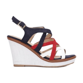 Vices BL293-SS21-50-marin vit röd marinblå