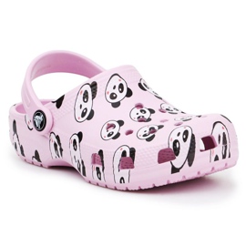 Crocs Classic Panda Print Clog Jr 206999-6GD rosa