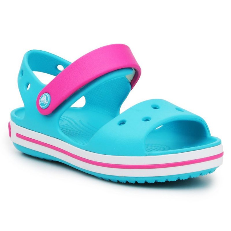 Crocs Crocband Sandal Barn 12856-4SL blå rosa
