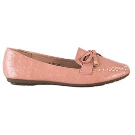 Kayla Casual Eco Leather Loafers rosa
