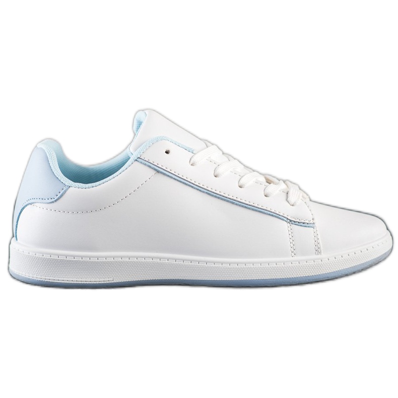 SHELOVET Lågt sneakers med ekoläder vit