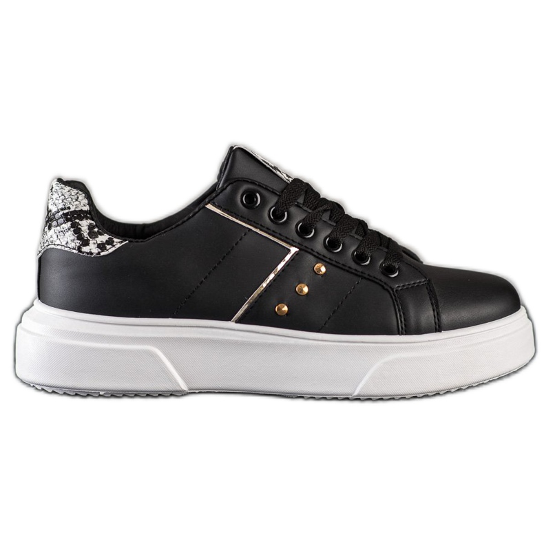 SHELOVET Eco Leather Sneakers svart
