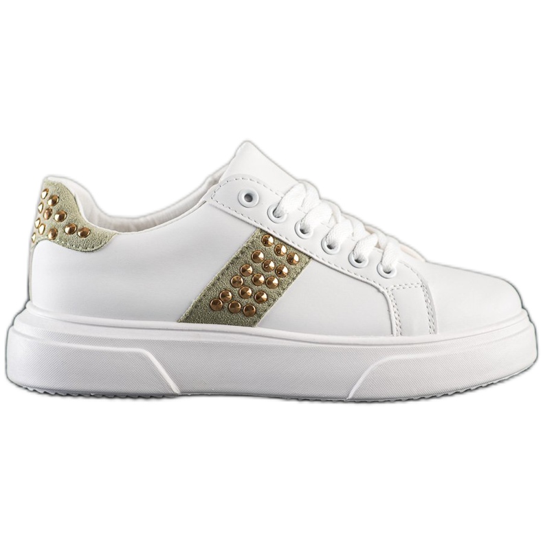 SHELOVET Sneakers med prydnader vit