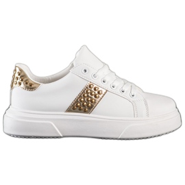 SHELOVET Sneakers med prydnader vit