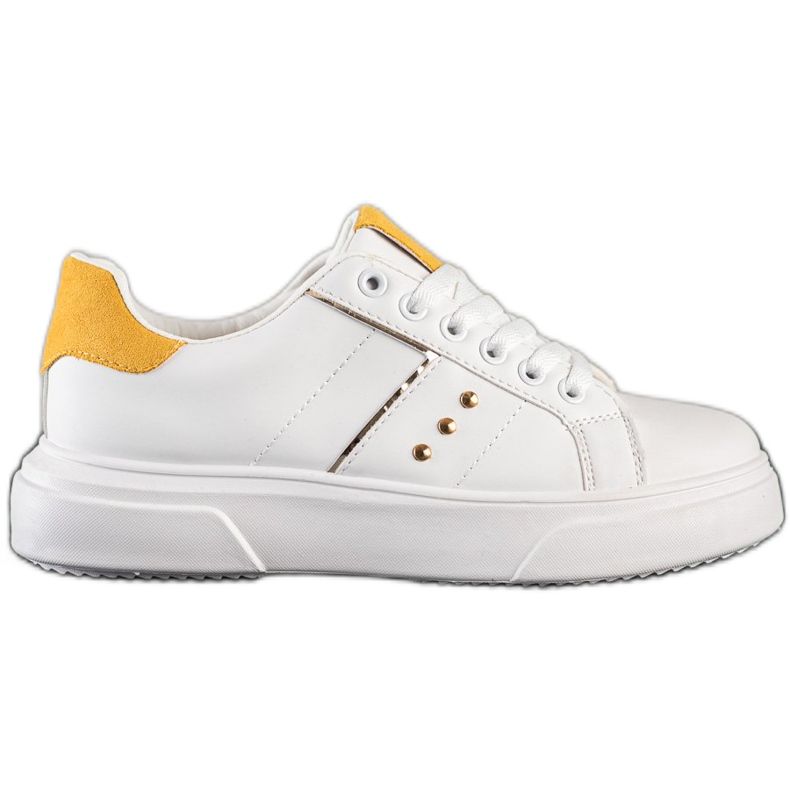 SHELOVET Eco Leather Sneakers vit