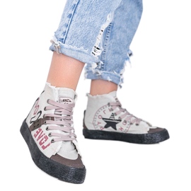 BM Nadi grå fotled sneakers för kvinnor