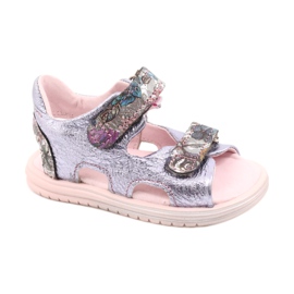 Sandaler på kålrot Mazurek 1314 Amethyst Pearl purpur silver