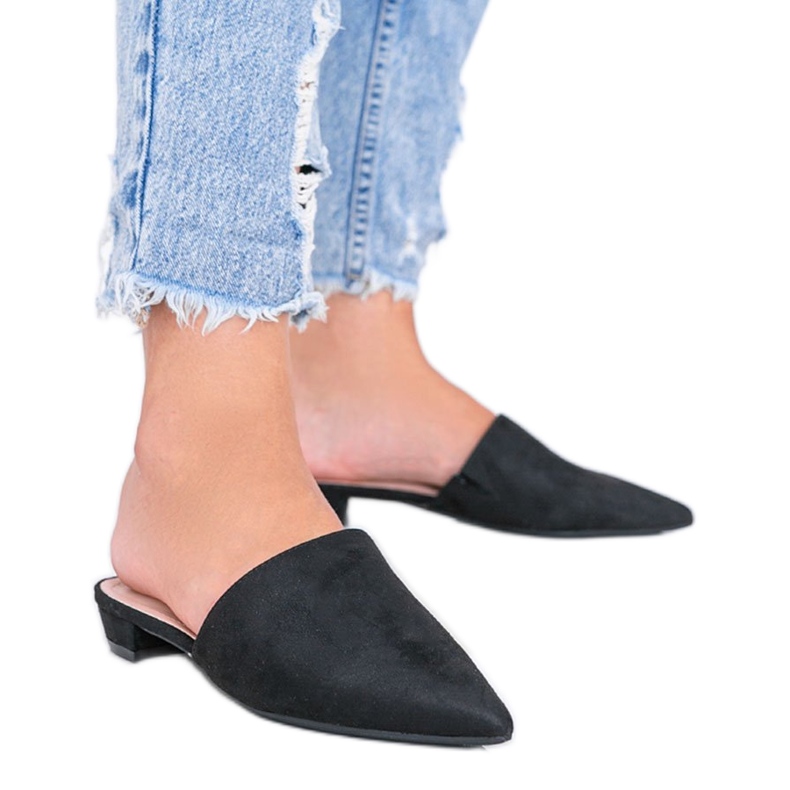 Svarta högklackade sandaler från Santiago