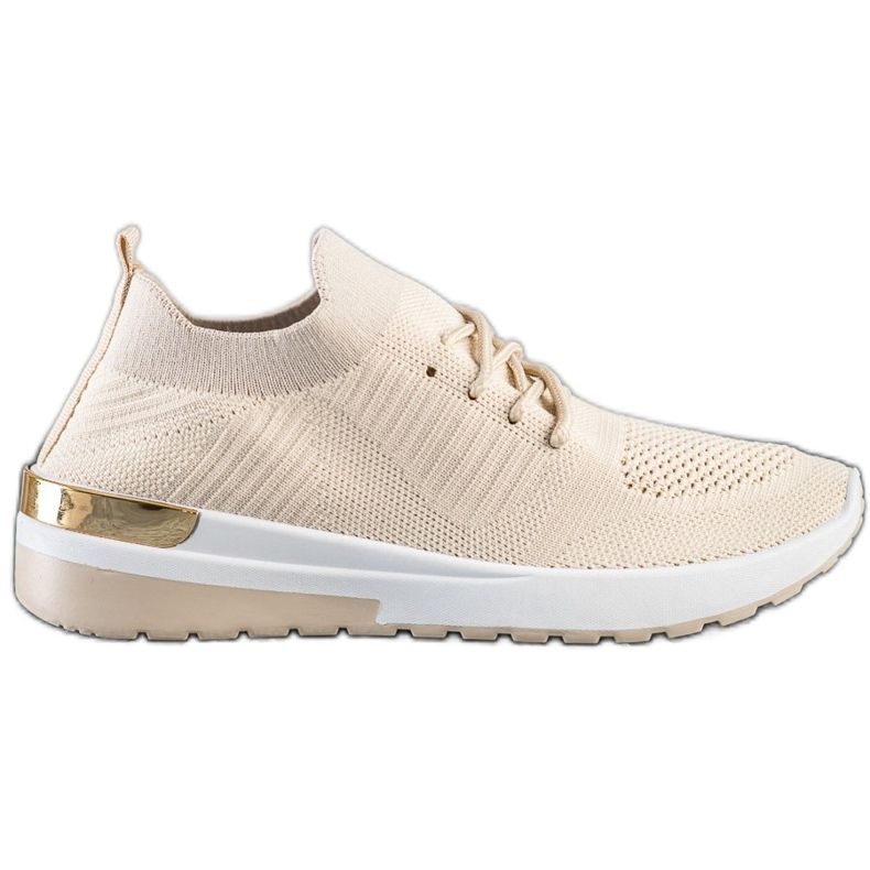 SHELOVET Bekväma slip-on sneakers beige