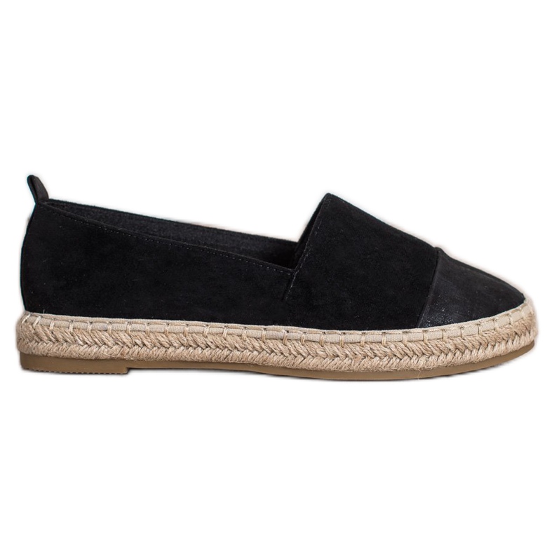 Bestelle Svart mocka Espadrilles