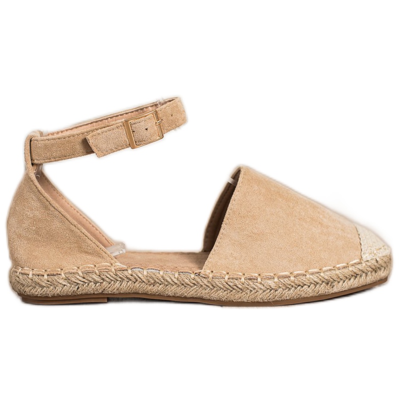 Small Swan Beige Espadrilles med spänne