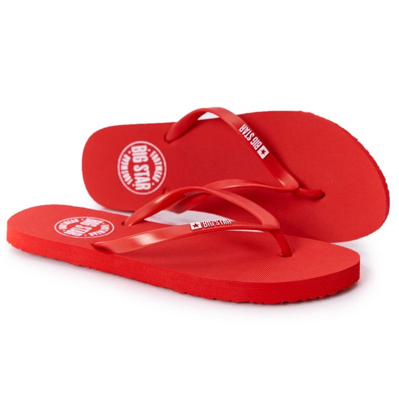 Dam flip-flops Big Star FF274A611 Röd