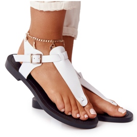 Läder Sandaler Flip-flops Big Star HH274702 Vit