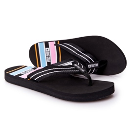 Flip-flops för kvinnor Big Star HH274A057 Svart