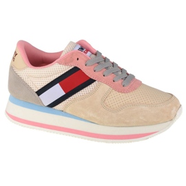Tommy Hilfiger Jeans Flatform Runner W EN0EN01357-AA8 skor beige rosa