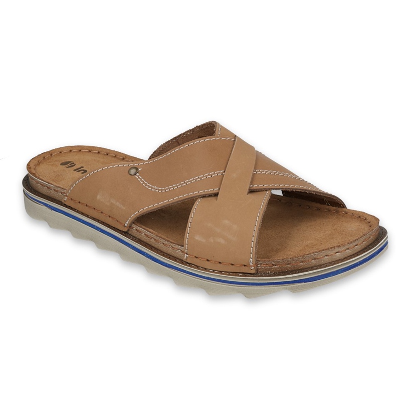 Inblu tofflor herrskor 158M007 beige