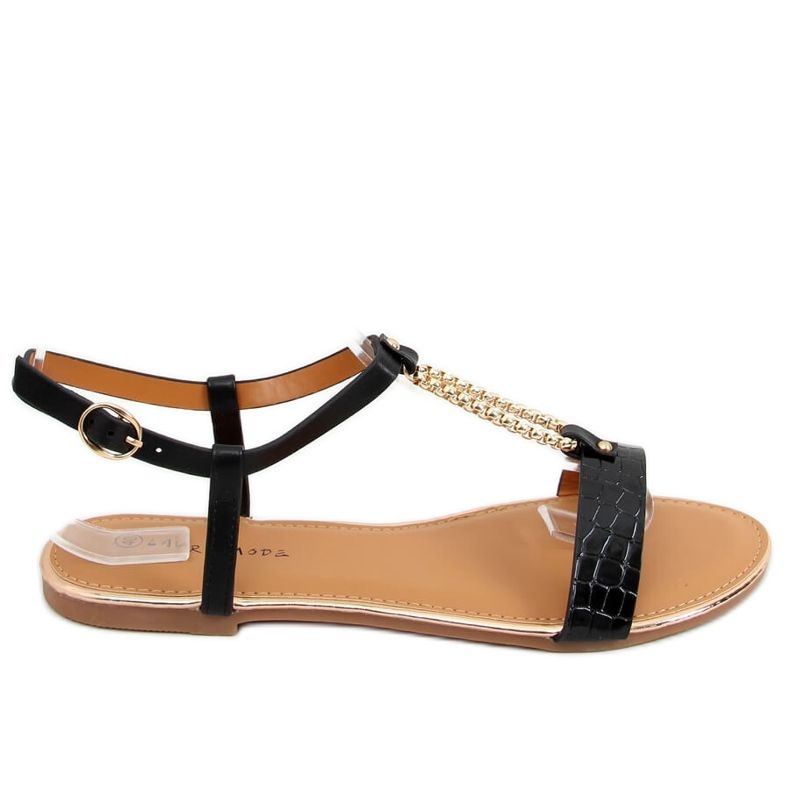 Svarta damsandaler F-18 Svart