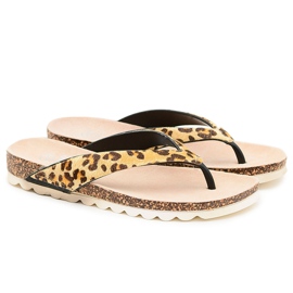 Flip-flops På Cork Lu Boo Leopard brun