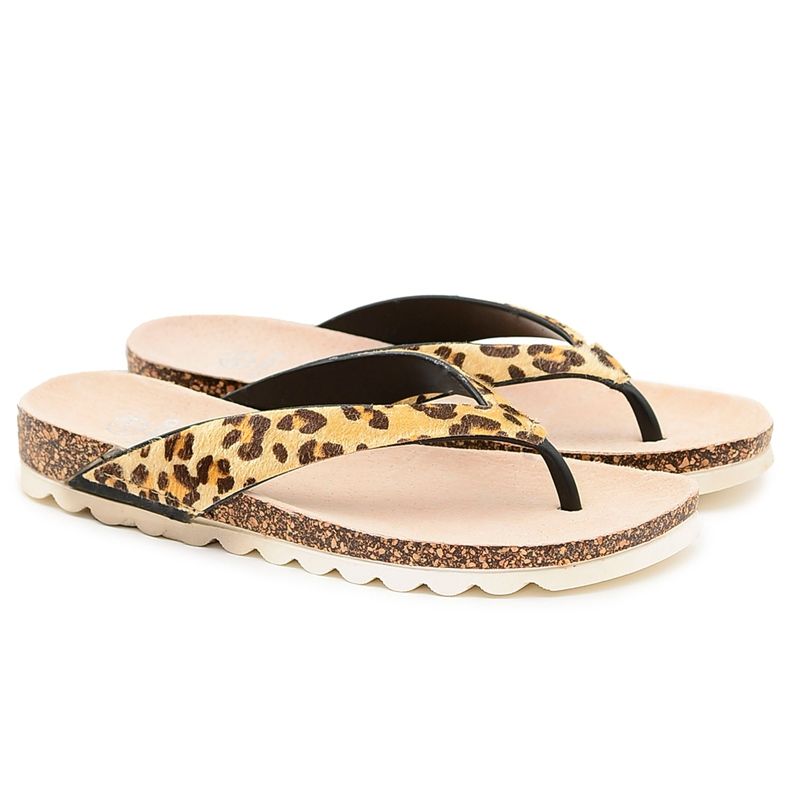 Flip-flops På Cork Lu Boo Leopard brun