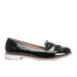 Black Perfect Lady -lackade loafers svart