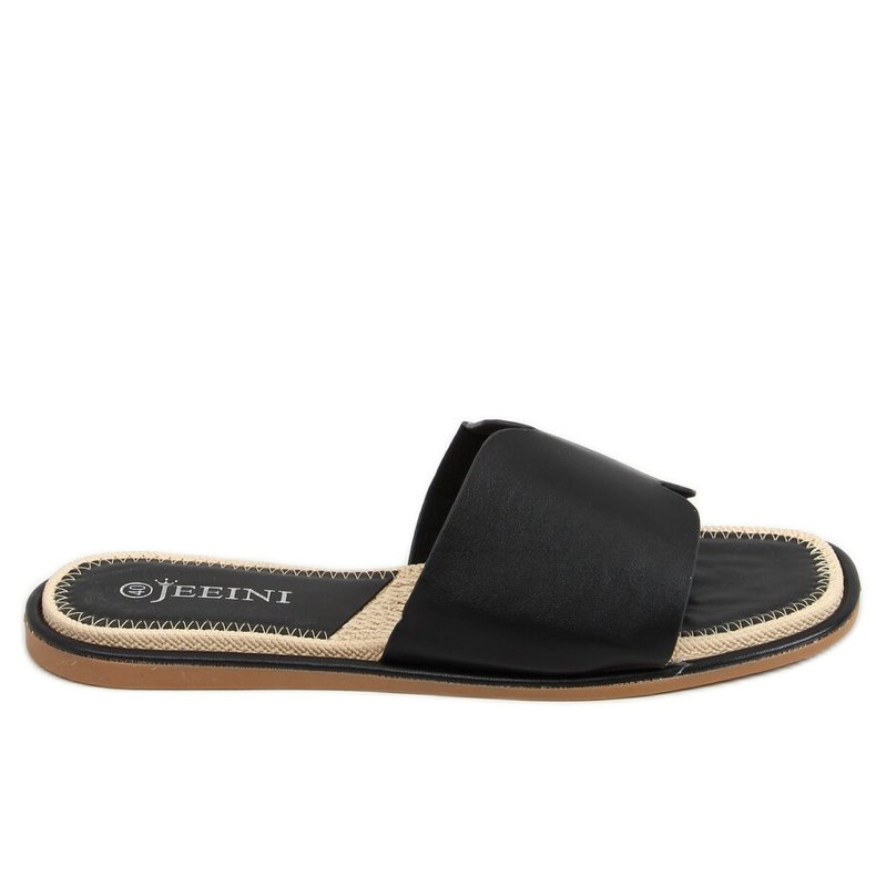 Svarta kvinnors svarta tofflor 395 Svart