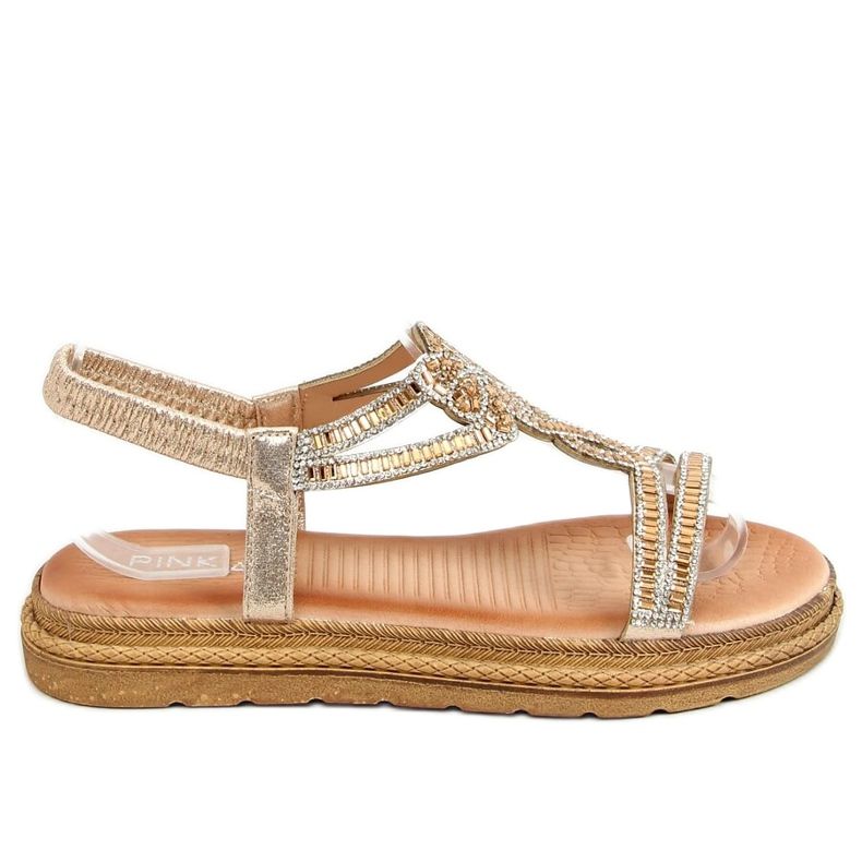 Guld damsandaler JN11-34 Guld gyllene