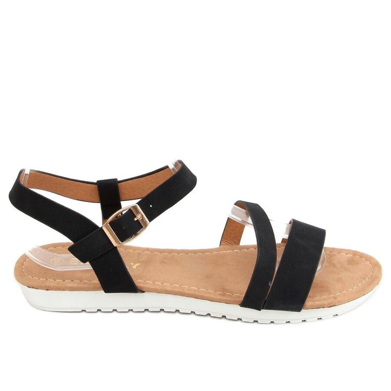 Svarta damsandaler X570 Svart