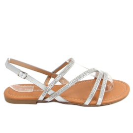 Sandaler med cubic zirconias silver 4046 Silver