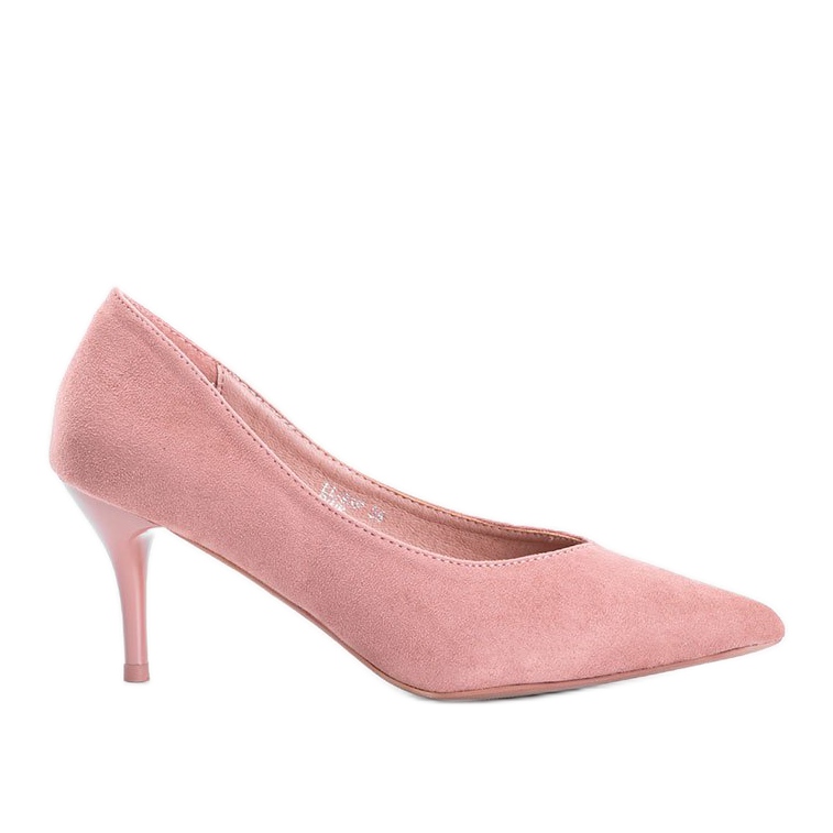 Rosa pumps på en Snaky häl