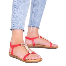 Röda damsandaler Liva