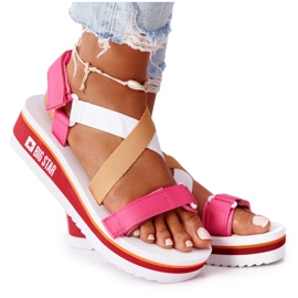 Foam Wedge Sandals Big Star HH274A083 Rosa