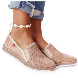 Openwork Espadrilles Big Star FF276035 Beige